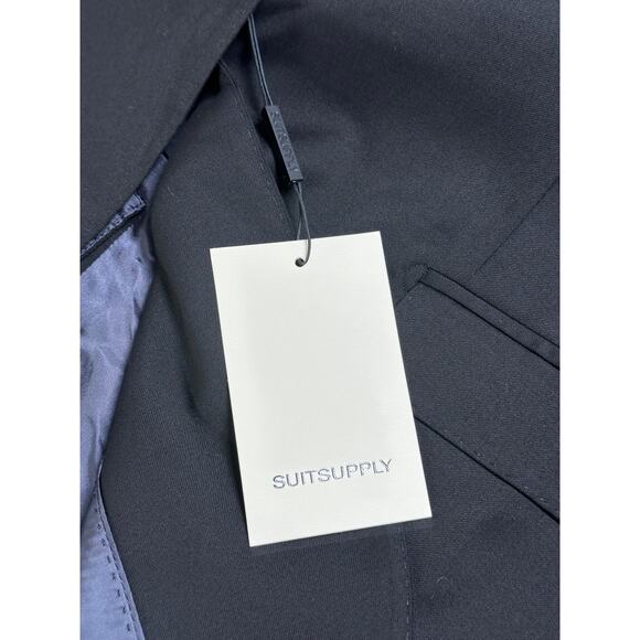 Suitsupply Suit Jacket Women US 12 44R Navy Cameron Wool Blend Blazer Office NWT - Picture 4 of 13